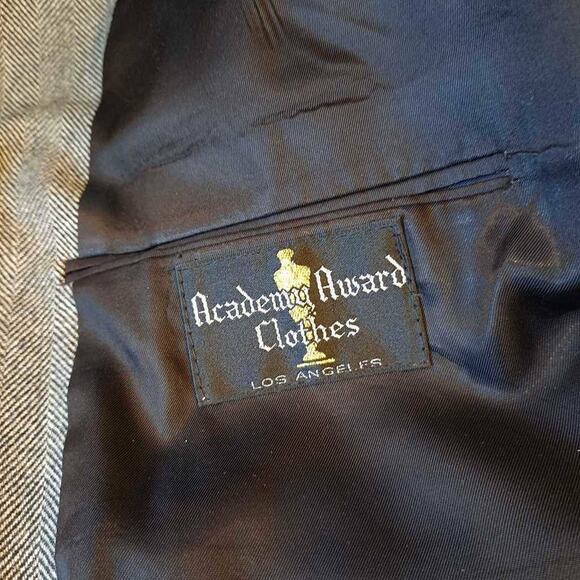 Bonnardi Women's Suit Jacket Blazer Gray Herringbone Fringes Embellished M New - Picture 8 of 9